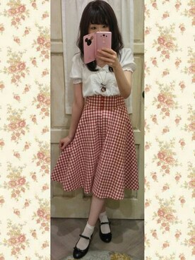 「F i.n.t（フィント）のアイテム（アクセサリー）」を使った、ちひろさん（レディース・155cm）の夏コーディネート