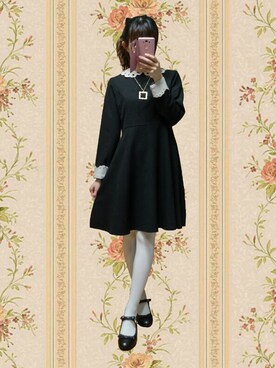 「F i.n.t（フィント）のアイテム（アクセサリー）」を使った、ちひろさん（レディース・155cm）の秋コーディネート