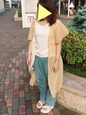 「Another Edition」｜「アイテム（キャミソール）」を使った、makiさん（レディース・155cm）の夏コーディネート