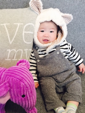 ARIKAさん（キッズ・60cm）の春コーディネート