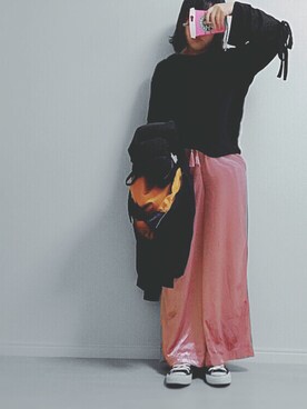 「フレアスリーブ」｜ARIKAさん（レディース・151cm）の秋コーディネート