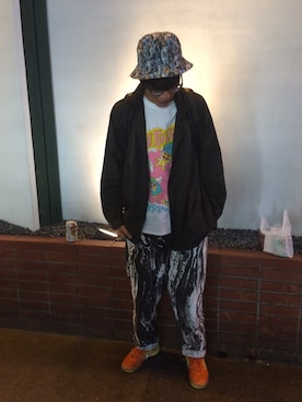 「A.P.C.（アーペーセー）のアイテム（ナイロンジャケット）」を使った、トムさん（メンズ・176cm）の秋コーディネート
