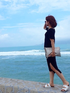 「sweet&sheep（スイート＆シープ）のアイテム」を使った、mamiさん（レディース・154cm）の夏コーディネート