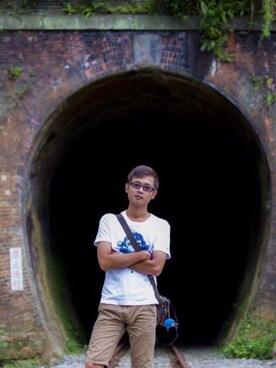 「BSX（ビーエスエックス）のアイテム」を使った、Tsai Yuanさん（メンズ・170cm）の冬コーディネート