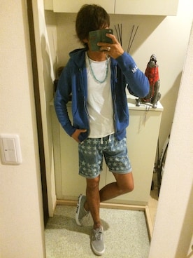 「SHIPS」｜武田義也さん（メンズ・181cm）の夏コーディネート