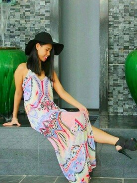 「MANGO（マンゴ）のアイテム（帽子）」を使った、Patrinaさん（レディース・164cm）の春コーディネート