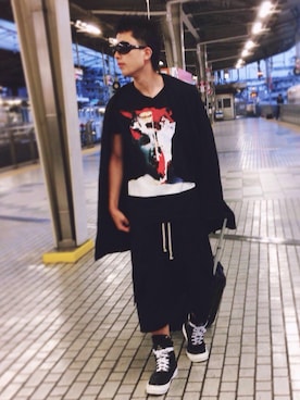 「RICK OWENS」｜xxxsei00さん（メンズ・172cm）の春コーディネート