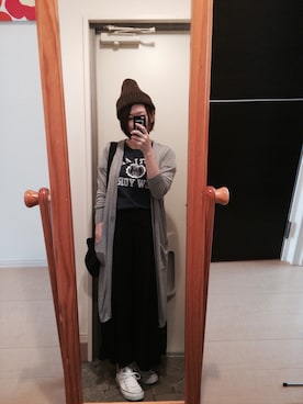 「TODAYFUL（トゥデイフル）のアイテム（PC・スマホグッズ/家電）」を使った、apoさん（レディース・154cm）の秋コーディネート