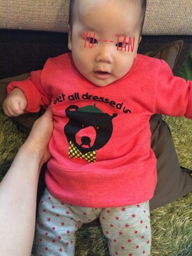 「スエット」｜yu---tanさん（キッズ・60cm）の秋コーディネート