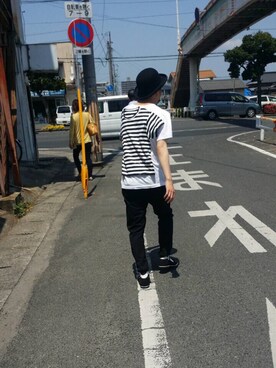 「Yohji Yamamoto（ヨウジヤマモト）のアイテム（その他シューズ）」を使った、K0うYAさん（メンズ・167cm）の春コーディネート