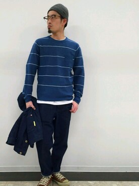 「WORLD WORKERS（ワールドワーカーズ）のアイテム（パンツ）」を使った、YAMATOさん（メンズ・167cm）の春コーディネート