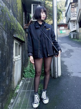 「PROVIDERのアイテム（その他アウター）」を使った、TZU-HUI,SUNさん（レディース・158cm）の春コーディネート