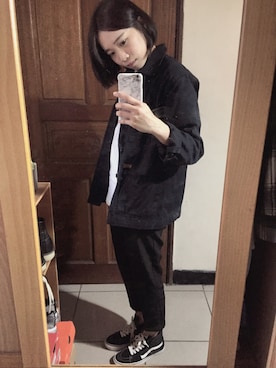「PROVIDERのアイテム」を使った、TZU-HUI,SUNさん（レディース・158cm）の冬コーディネート