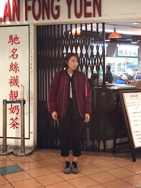 「PROVIDERのアイテム」を使った、TZU-HUI,SUNさん（レディース・158cm）の春コーディネート
