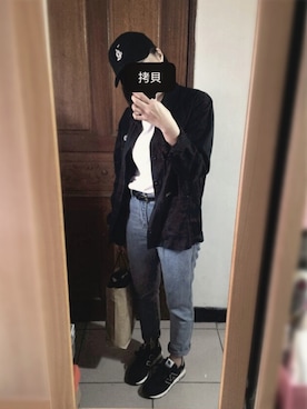 「PROVIDERのアイテム」を使った、TZU-HUI,SUNさん（レディース・158cm）の春コーディネート