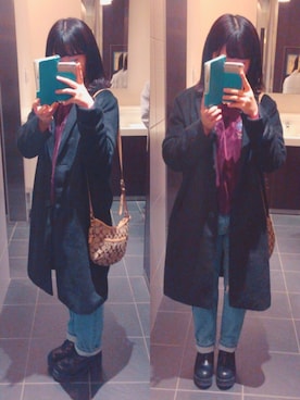 →RINA。さん(レディース・152cm)の冬コーディネート