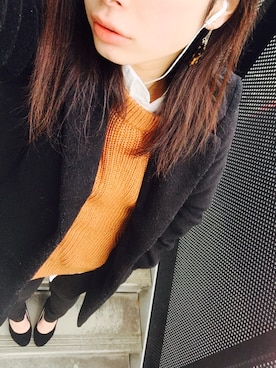 「HERE'S（HERE'S）のアイテム（ジャケット/アウター）」を使った、(。A。)さん（レディース・156cm）の冬コーディネート