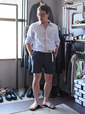 「JUTTA NEUMANN（ユッタ ヌーマン）のアイテム」を使った、Daisuke Nagaoさん（メンズ・159cm）の夏コーディネート