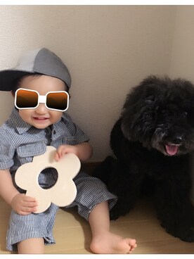 「babyGAP（babyGAP）のアイテム（つなぎ/オールインワン）」を使った、Sa_♡さん（レディース・157cm）の夏コーディネート