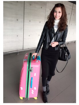 「鉛筆裙」｜費雪小姐さん（レディース・167cm）の冬コーディネート