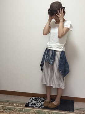 mika0527◡̈⃝♡さん（レディース・158cm）の夏コーディネート