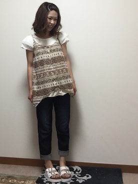 mika0527◡̈⃝♡さん（レディース・158cm）の夏コーディネート