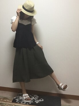 mika0527◡̈⃝♡さん（レディース・158cm）の夏コーディネート