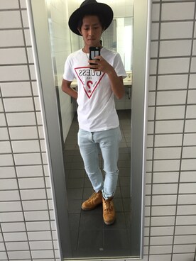 「UNDERCOVER（アンダーカバー）のアイテム（PC・スマホグッズ/家電）」を使った、だいのじさん（メンズ・170cm）の夏コーディネート