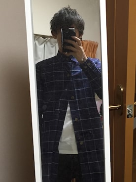 「アイテム（ステンカラーコート）」を使った、だいきさん（メンズ・171cm・10代）の秋コーディネート