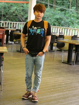 「アイテム（アナログ腕時計）」を使った、MIN_WEIさん（メンズ・171cm・20代）の夏コーディネート