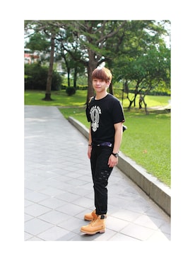 「アイテム（アナログ腕時計）」を使った、MIN_WEIさん（メンズ・171cm）の秋コーディネート