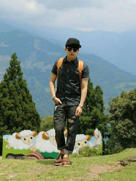 「RED WING SHOES（レッドウィング）のアイテム（ブーツ）」を使った、MIN_WEIさん（メンズ・171cm）の夏コーディネート