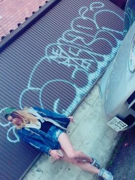 「カモフラキャップ」｜nadidas♡さん（レディース・166cm）の春コーディネート
