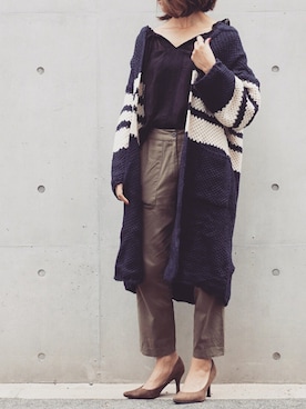 「ワークパンツ」｜「アイテム（パンプス）」を使った、yuuuukaさん（レディース・158cm）の秋コーディネート