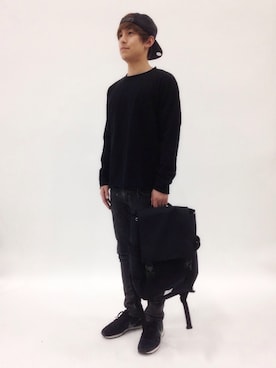 「切りっぱなし」｜「アイテム（キャップ）」を使った、Tomoさん（メンズ・167cm）の春コーディネート