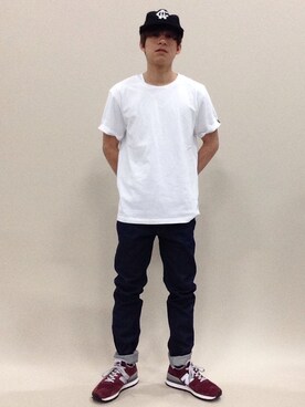 「JOURNAL STANDARD relume（ジャーナルスタンダード　レリューム）のアイテム（その他シューズ）」を使った、Tomoさん（メンズ・167cm）の春コーディネート