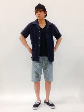 「FREE'S MART（フリーズマート）のアイテム」を使った、Tomoさん（メンズ・167cm）の春コーディネート
