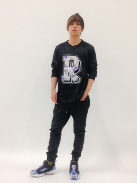 「OUTLET（アウトレット）のアイテム（帽子）」を使った、Tomoさん（メンズ・167cm）の春コーディネート