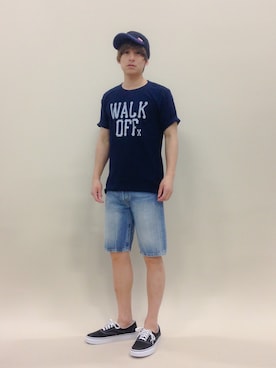 「CHUMS（チャムス）のアイテム（キャップ）」を使った、Tomoさん（メンズ・167cm）の春コーディネート