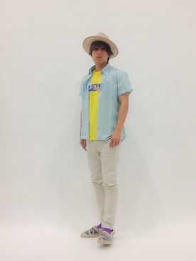 「McGREGOR CLASSIC（マックレガークラシック）のアイテム（トップス）」を使った、Tomoさん（メンズ・167cm）の春コーディネート