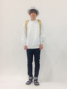 「SHIPS JET BLUE（シップスジェットブルー）のアイテム（サンダル）」を使った、Tomoさん（メンズ・167cm）の春コーディネート