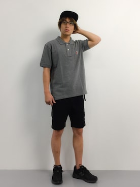 「CHAPTER WORLD select （チャプターワールドセレクト）のアイテム（帽子）」を使った、Tomoさん（メンズ・167cm）の夏コーディネート