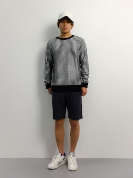 「AIGLE（エーグル）のアイテム（帽子）」を使った、Tomoさん（メンズ・167cm）の夏コーディネート