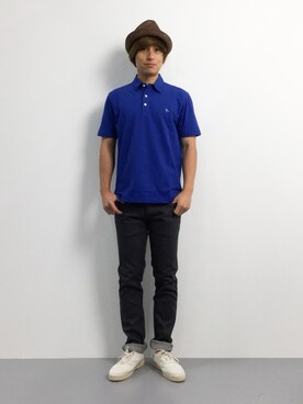 「ASICS（アシックス）のアイテム（帽子）」を使った、Tomoさん（メンズ・167cm）の夏コーディネート