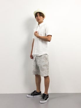 帽子を使った ストローハット のメンズ人気ファッションコーディネート Wear