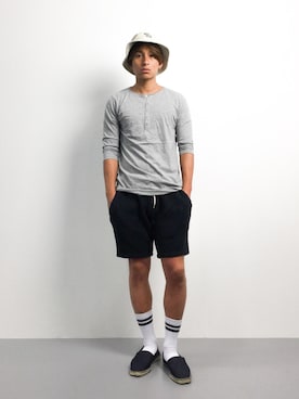 「Dickies（ディッキーズ）のアイテム（帽子）」を使った、Tomoさん（メンズ・167cm）の夏コーディネート