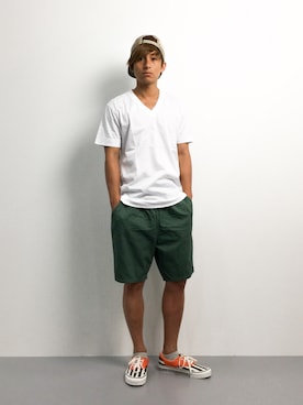 「BURTON（バートン）のアイテム（キャップ）」を使った、Tomoさん（メンズ・167cm）の夏コーディネート