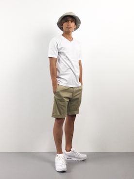 「NIKE（ナイキ）のNIKE ナイキ AIR MAX 1 WOVEN エア マックス １ ウーブン M725232（スニーカー）」を使った、Tomoさん（メンズ・167cm）の夏コーディネート