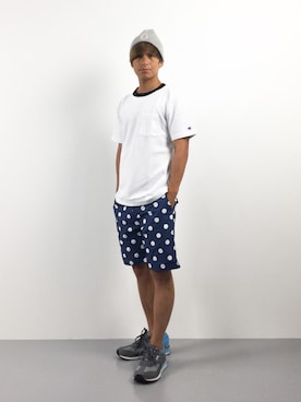 「crocs（クロックス）のアイテム」を使った、Tomoさん（メンズ・167cm）の夏コーディネート