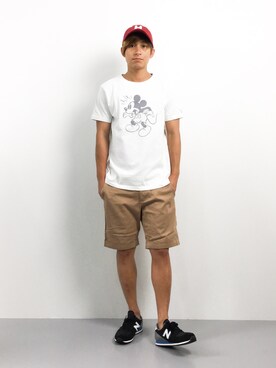 「JOEY FACTORY（ジョーイファクトリー）のアイテム（パンツ）」を使った、Tomoさん（メンズ・167cm）の夏コーディネート
